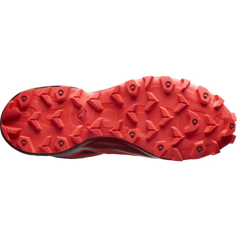 Sapatilhas Trail Running Salomon Snowspike CSWP Masculino Pretas Vermelhas | PT G42579